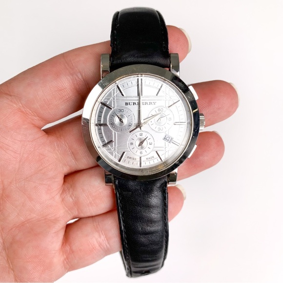 Burberry Other - Burberry BU1361 chronograph watch leather band PLEASE READ DESCRIPTION